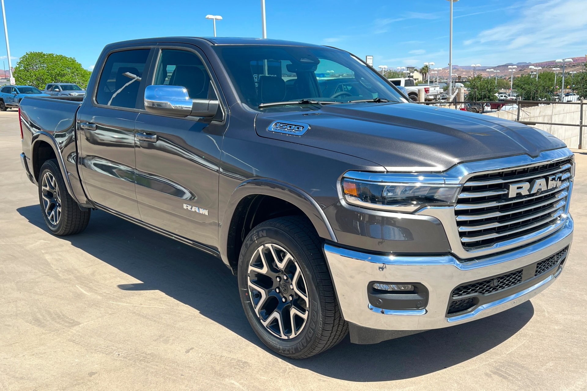 New 2026 Granite Crystal Metallic Clear-Coat Exterior Paint RAM Laramie image 8