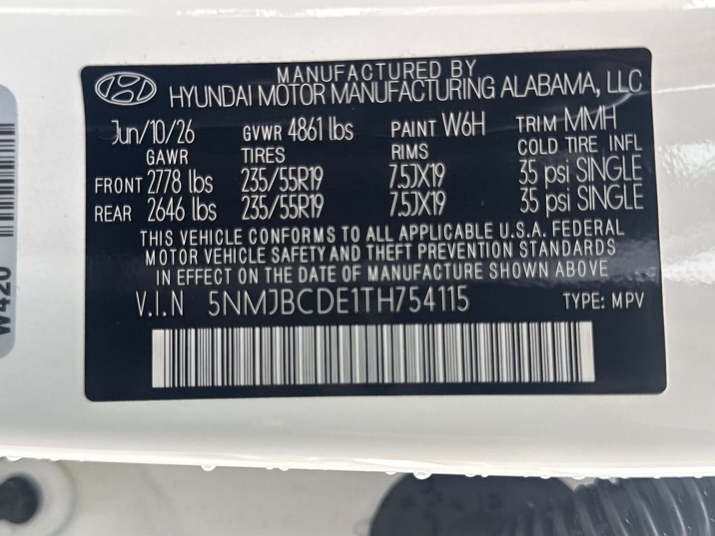 New 2026 White Hyundai SEL Plus image 30