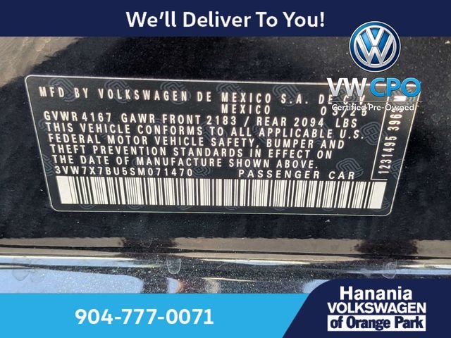 Certified Used 2025 Black Volkswagen 1.5T SE image 19