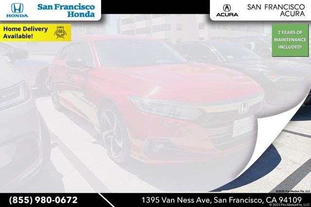 Used 2022 San Marino Red Honda Sport Special Edition image 1