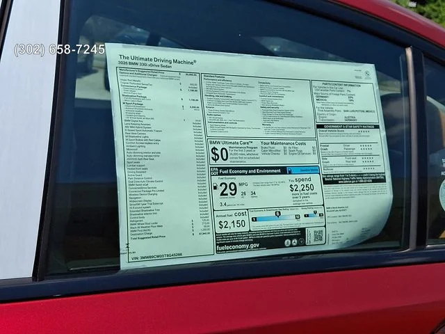 New 2026 Vegas Red Metallic BMW 330i xDrive image 23