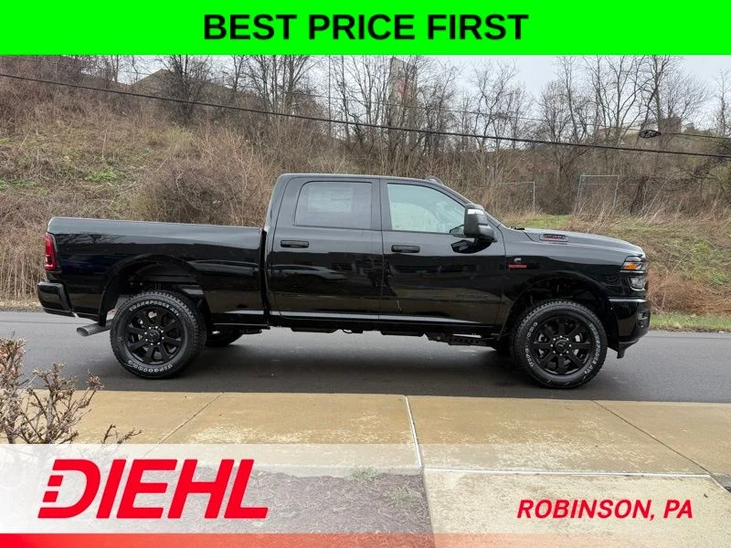 New 2026 Diamond Black Crystal Pearl-Coat Exterior Paint RAM Big Horn image 8