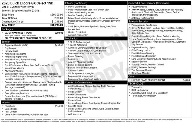 2023 Buick Encore GX Select AWD's photo
