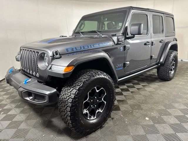 Used 2022 Granite Crystal Metallic Clearcoat Jeep Unlimited Rubicon 4xe image 8