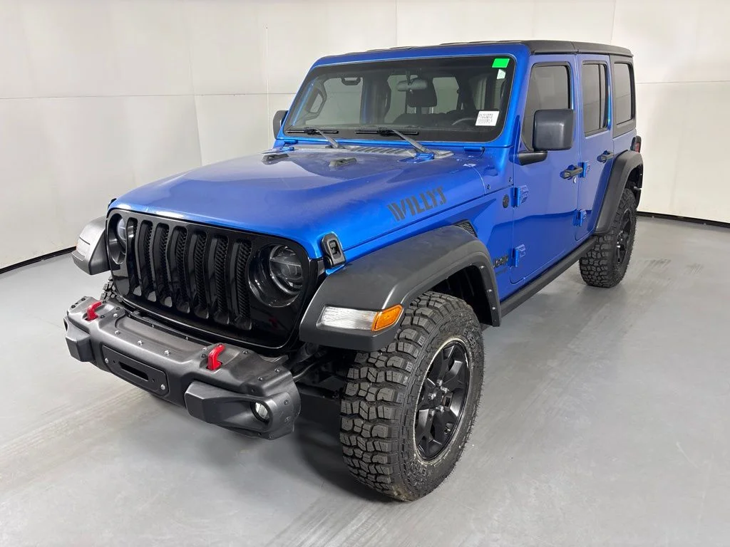 Used 2022 Blue Jeep Unlimited Willys image 4