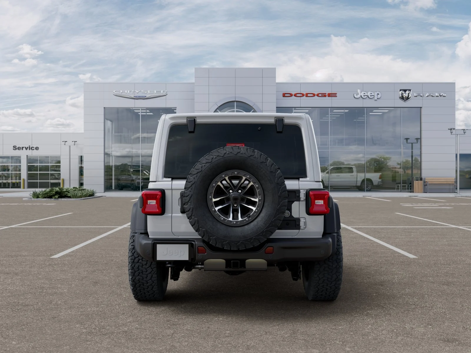 New 2026 Bright White Clear-Coat Exterior Paint Jeep Rubicon 392 image 107