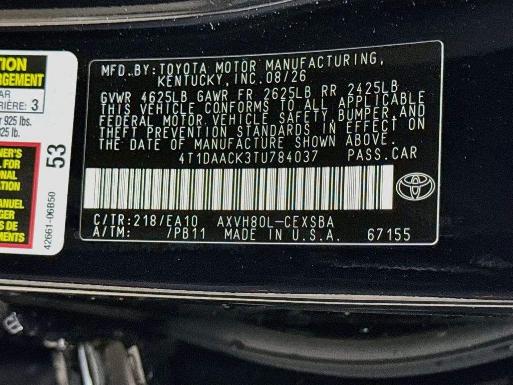 New 2026 Midnight Black Metallic Toyota SE image 29