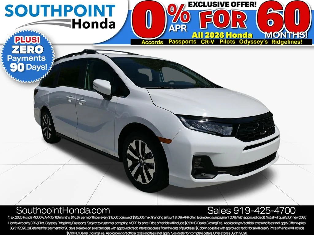 New 2026 Platinum White Pearl Honda EX-L image 1