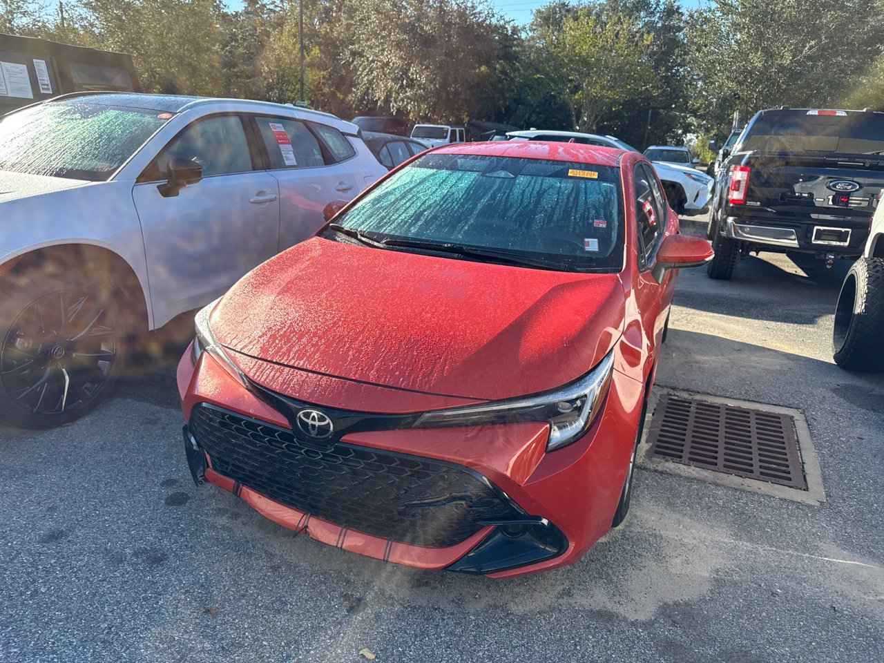 Used 2025 Red Toyota SE image 1