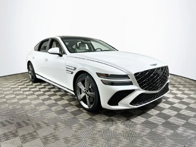 New 2027 White Genesis 3.5T Sport Prestige image 1