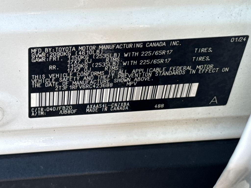 Used 2024 White Toyota LE image 47