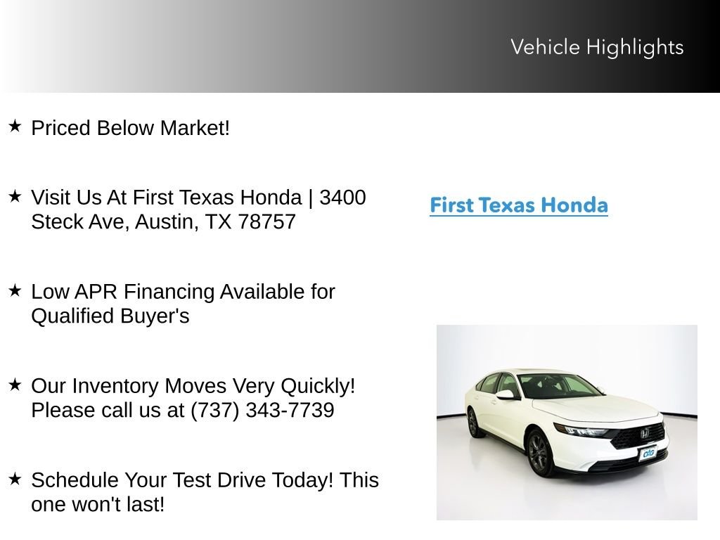 Certified Used 2023 Platinum White Pearl Honda EX image 10
