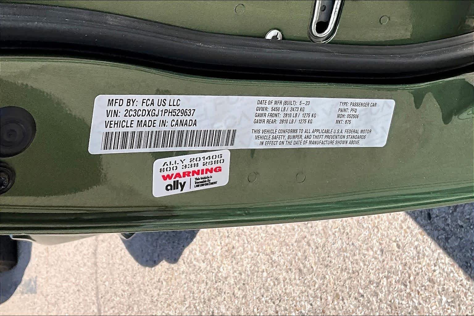 Used 2023 F8 Green Dodge Scat Pack Widebody image 36
