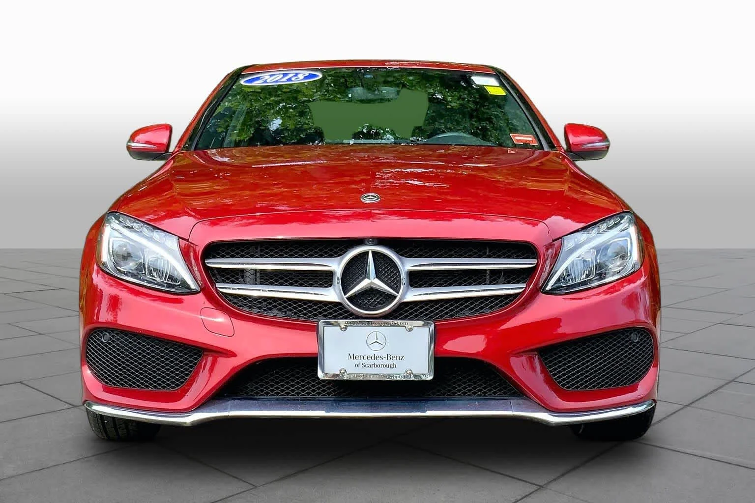 Used 2018 designo Cardinal Red Metallic Mercedes-Benz C 300 image 4