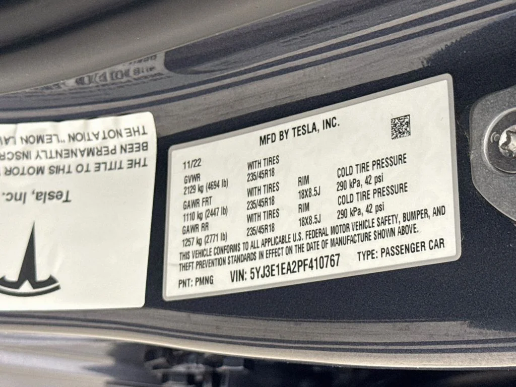 Used 2023 Gray Tesla Base image 32