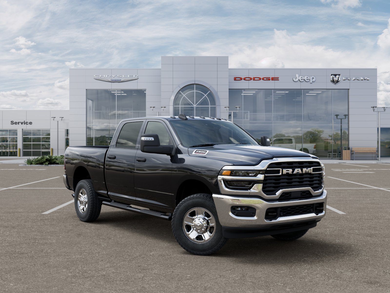New 2026 Diamond Black Crystal Pearlcoat RAM Tradesman image 24