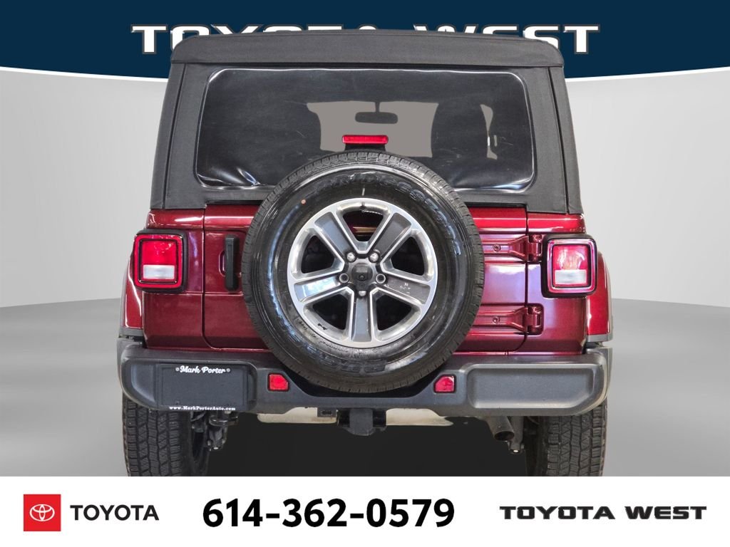 Used 2021 Red Jeep Unlimited Sahara image 8