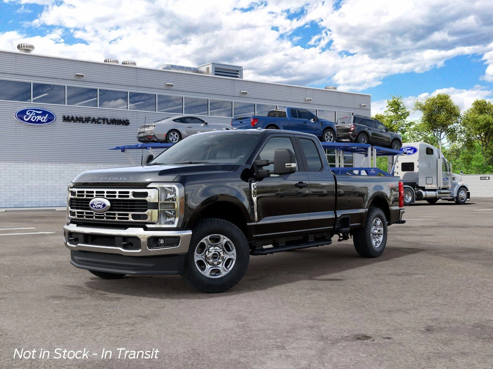 New 2027 Agate Black Metallic FORD F-350® XLT image 3
