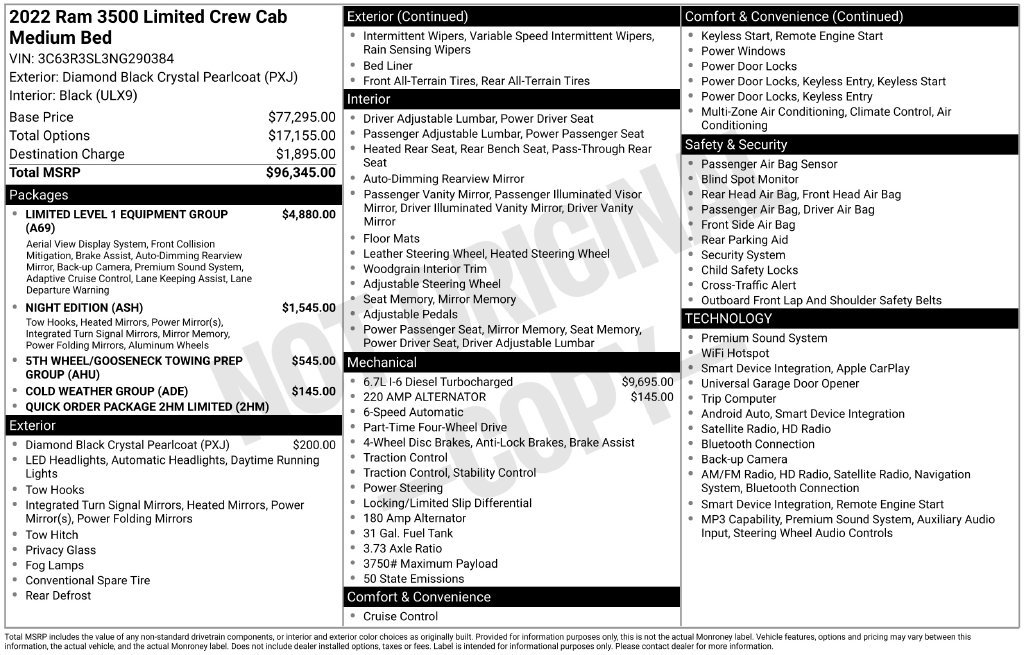 Used 2022 Black Ram Limited image 6