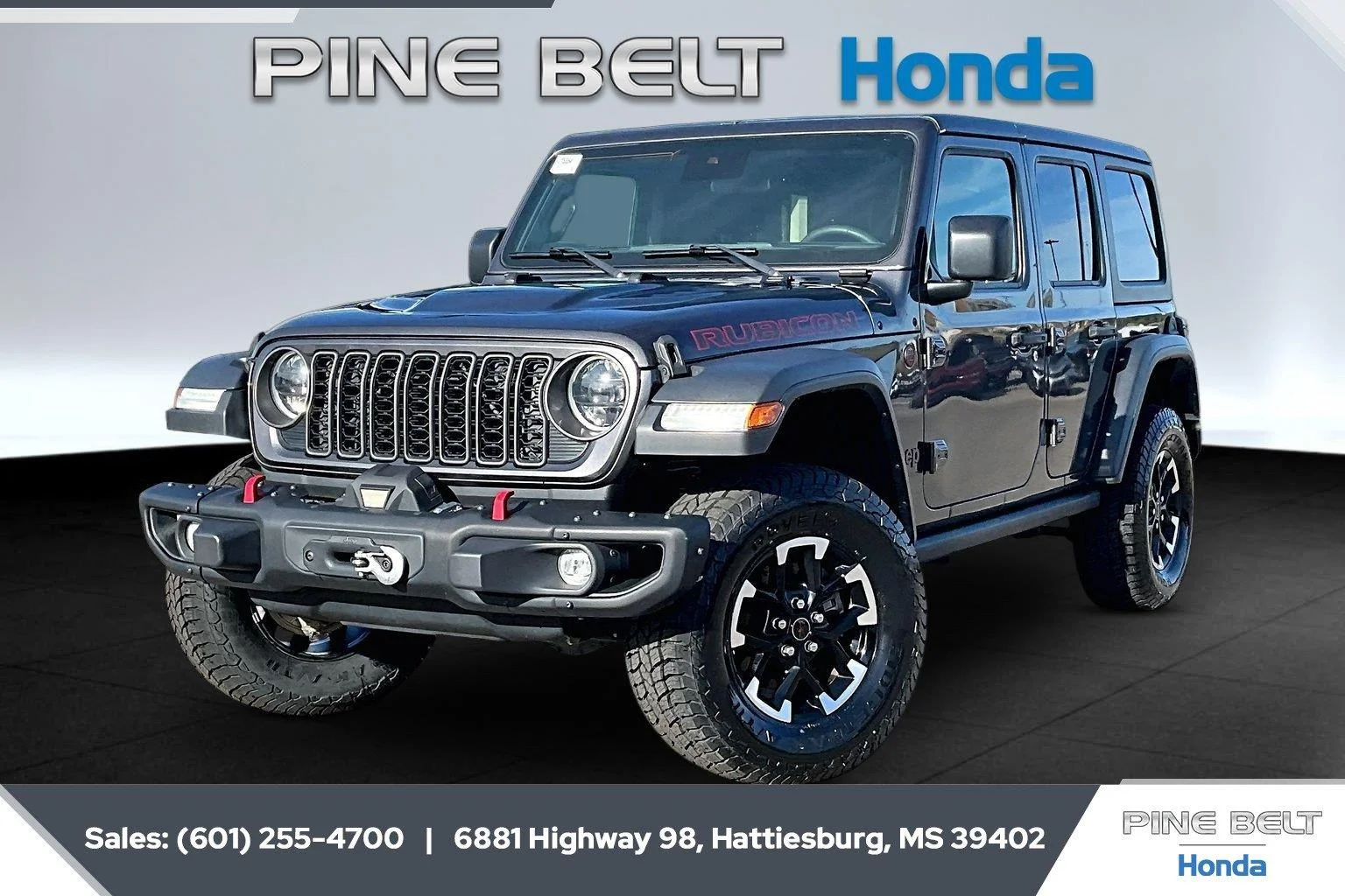 Used 2024 Granite Crystal Metallic Clearcoat Jeep Rubicon image 10