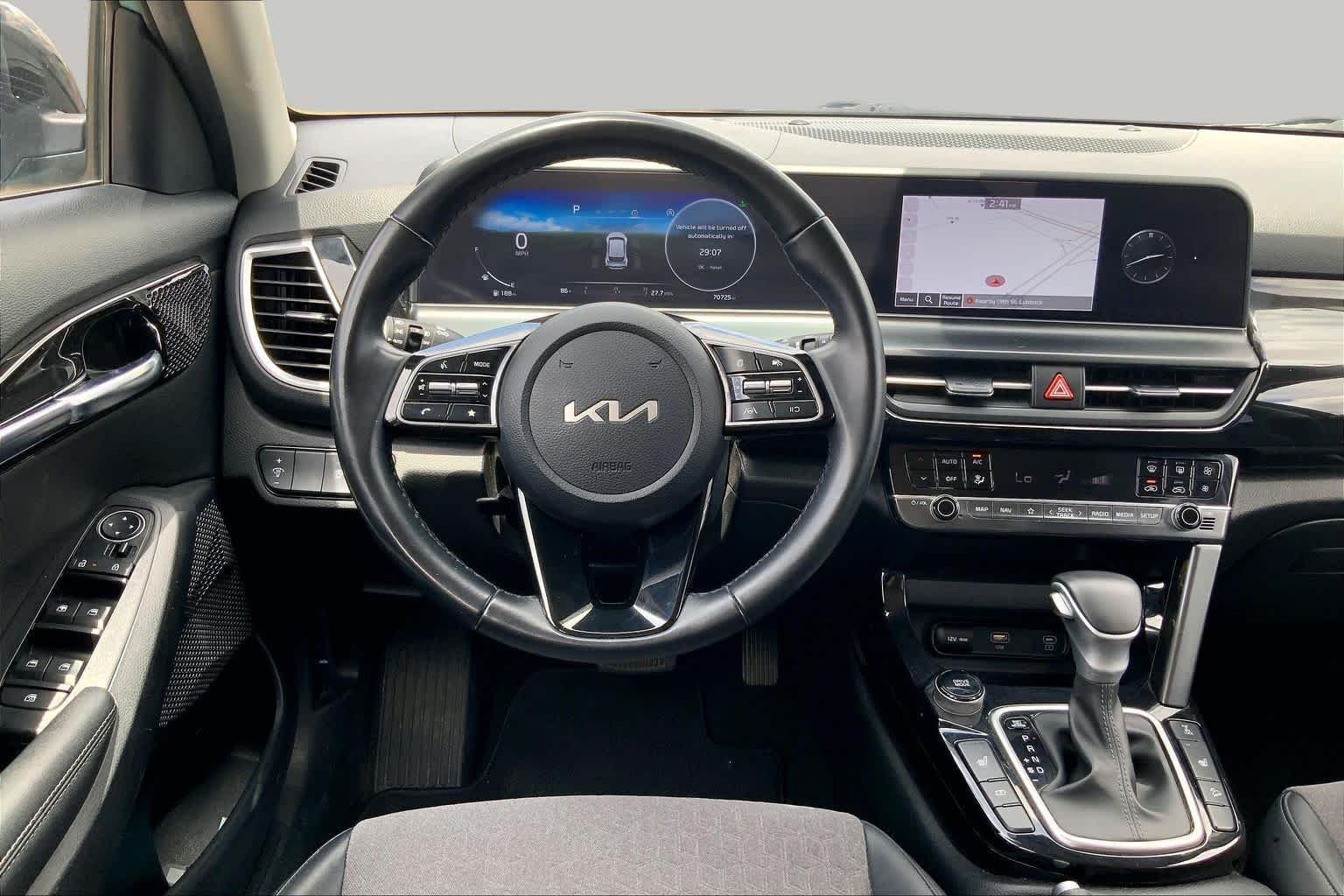 Used 2024 Pluton Blue/Black Roof Kia S image 6