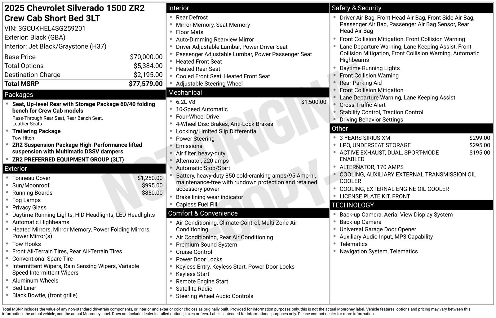 Used 2025 Black Chevrolet ZR2 image 37