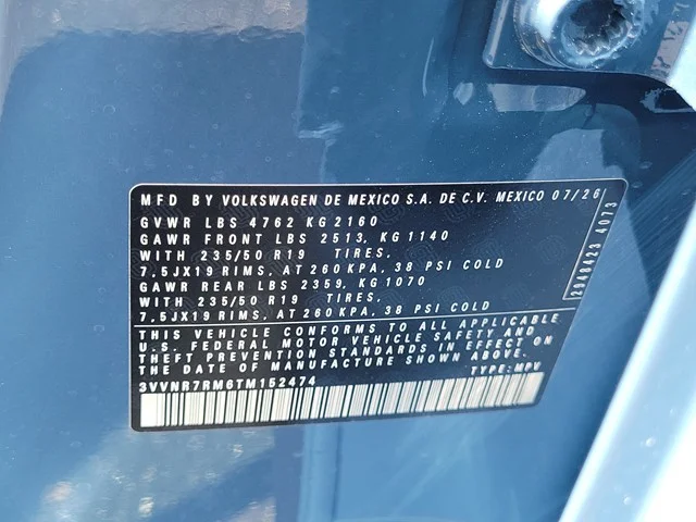 New 2026 Monterey Blue Pearl Volkswagen 2.0T SE image 33