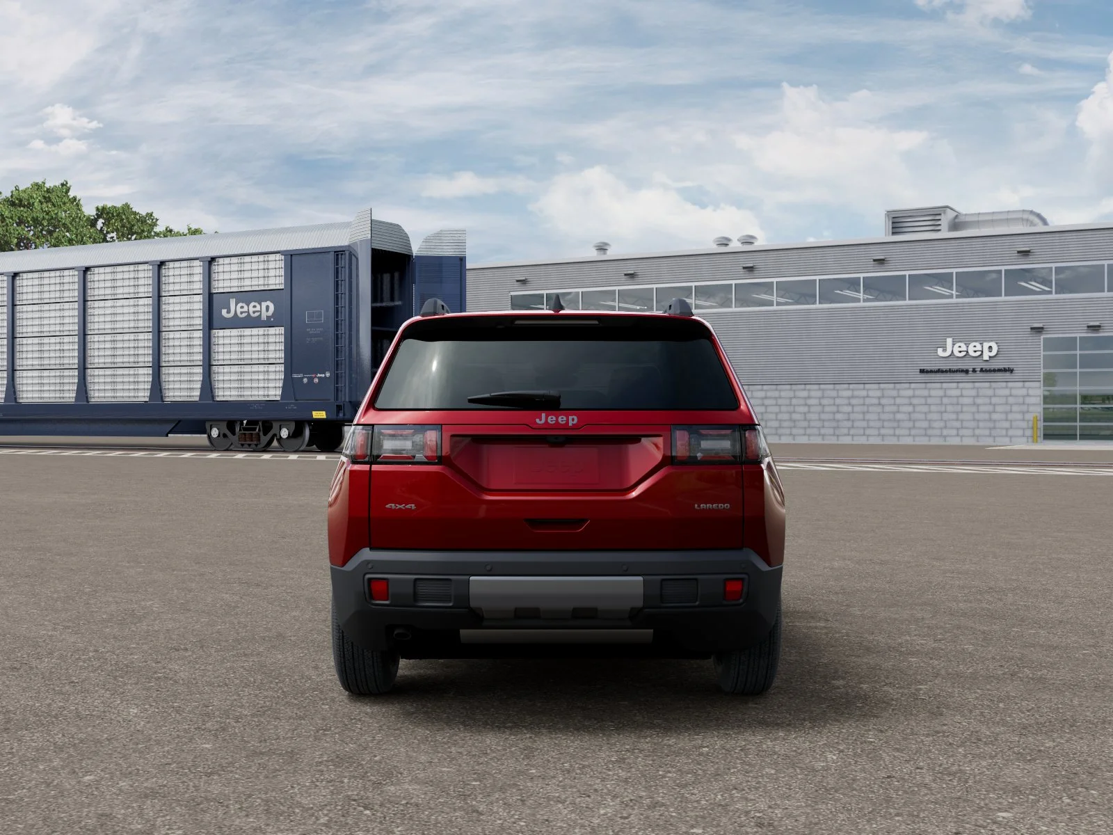New 2026 Red Hot Pearl-Coat Exterior Paint Jeep Laredo image 33