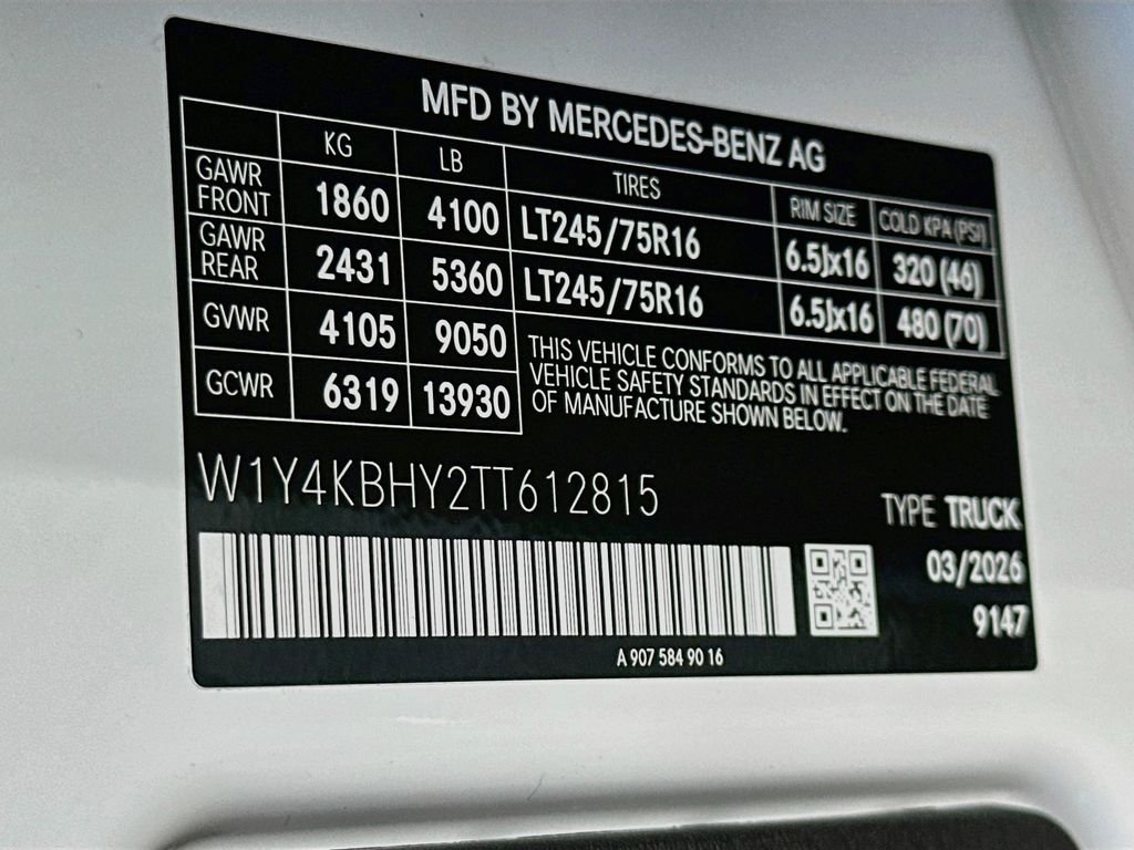 New 2026 Arctic White Mercedes-Benz Cargo 144 WB image 24
