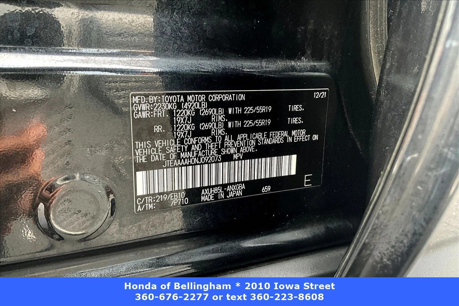 Used 2022 Celestial Black Toyota XLE image 16