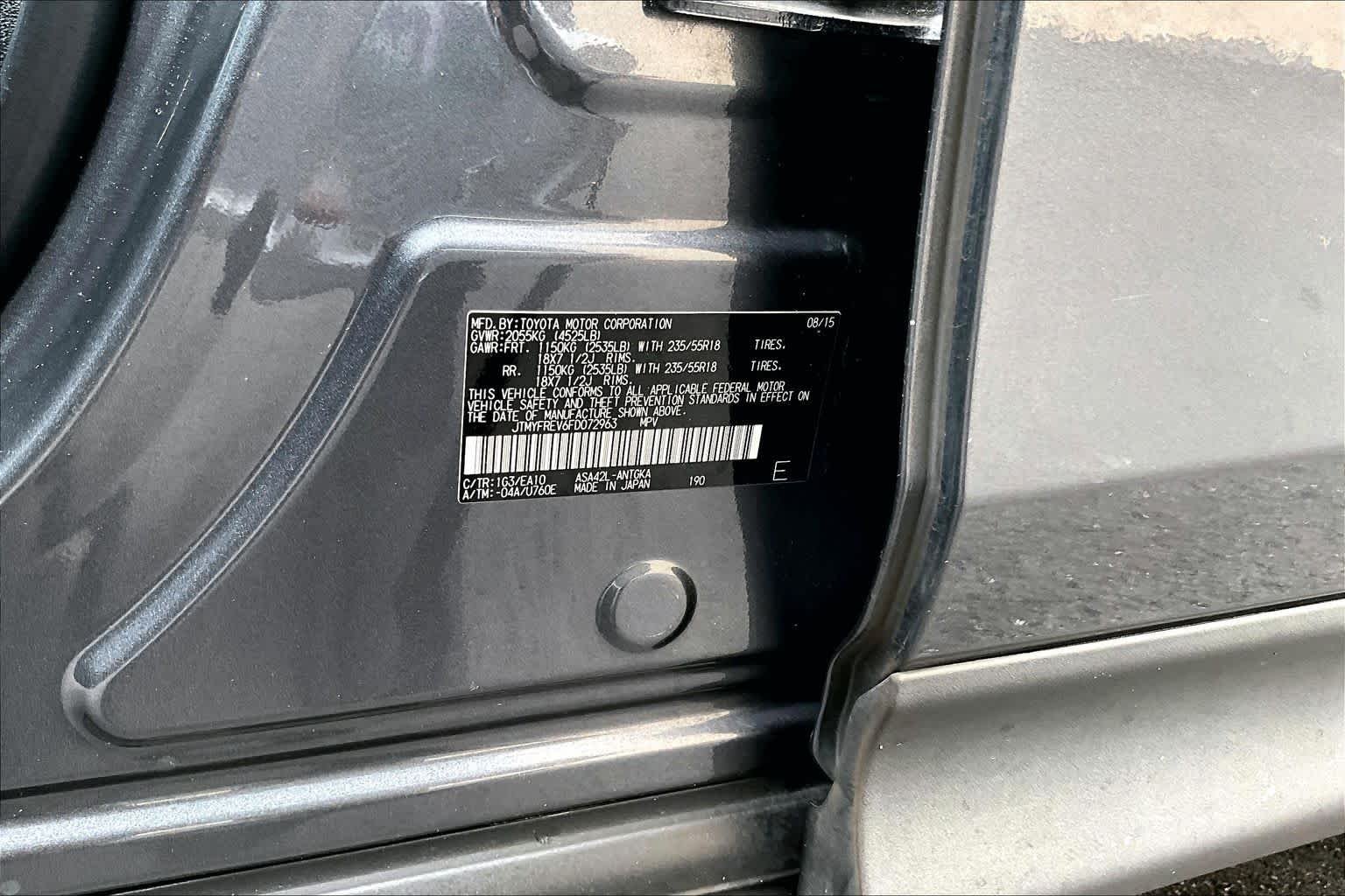 Used 2015 Magnetic Gray Metallic Toyota Limited image 34