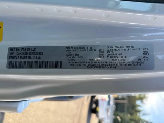 Used 2020 Bright White Clearcoat Jeep Unlimited Sport Altitude image 16