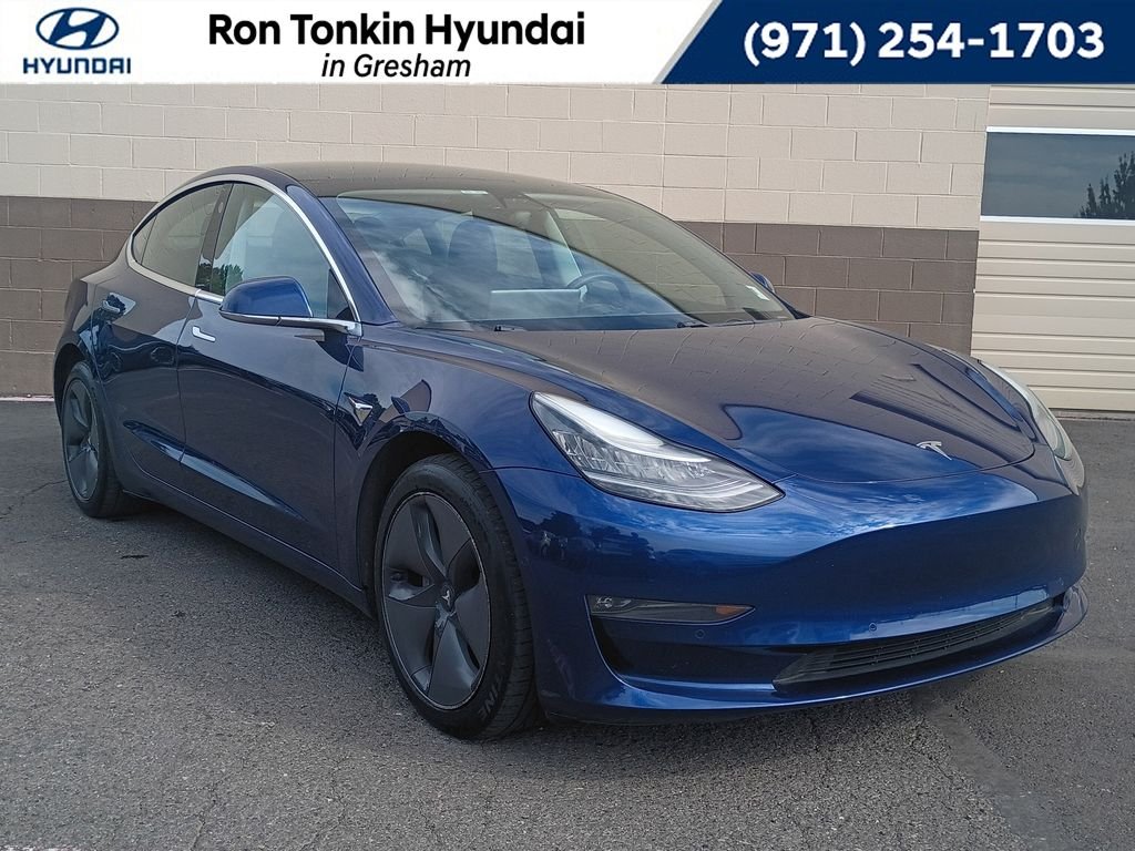 Used 2019 Blue Tesla Long Range image 1