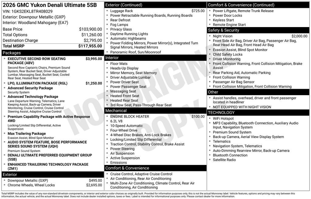 New 2026 Downpour Metallic GMC Denali Ultimate image 25