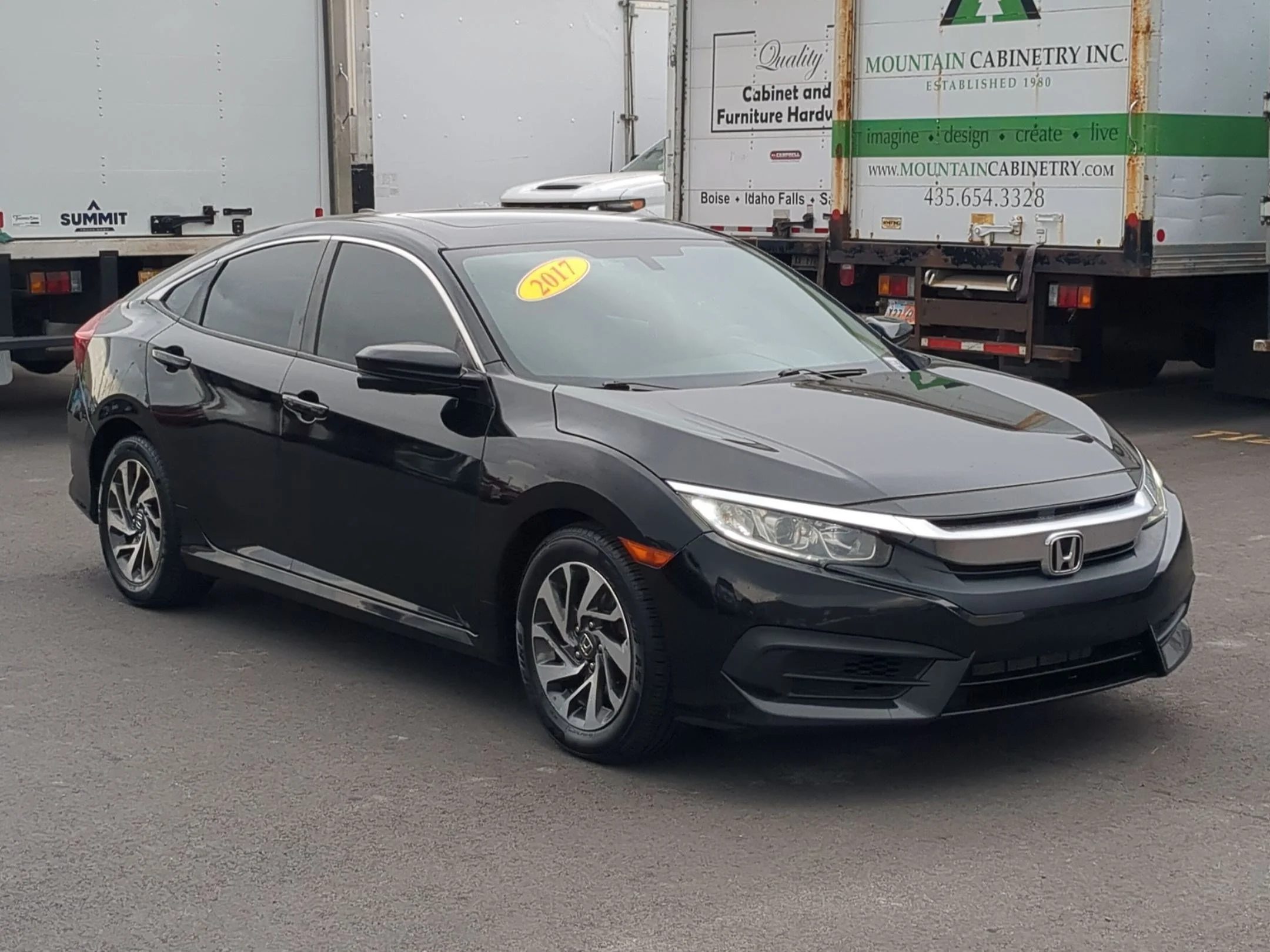 Used 2017 Crystal Black Pearl Honda EX image 7