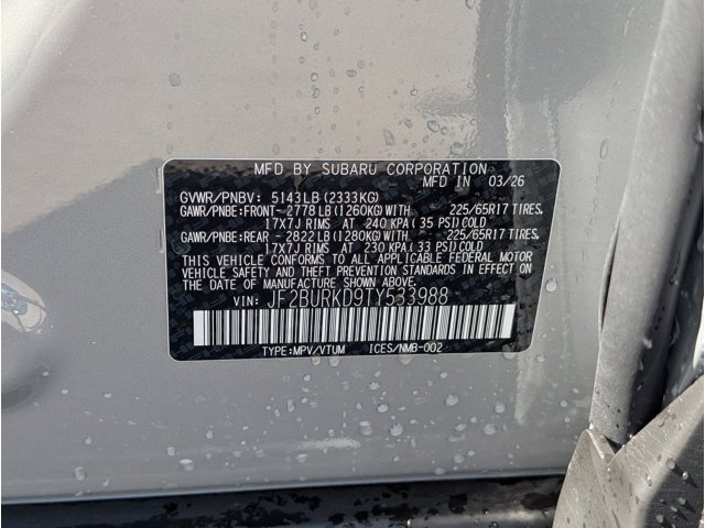 New 2026 RIVER ROCK PEARL Subaru Wilderness image 15