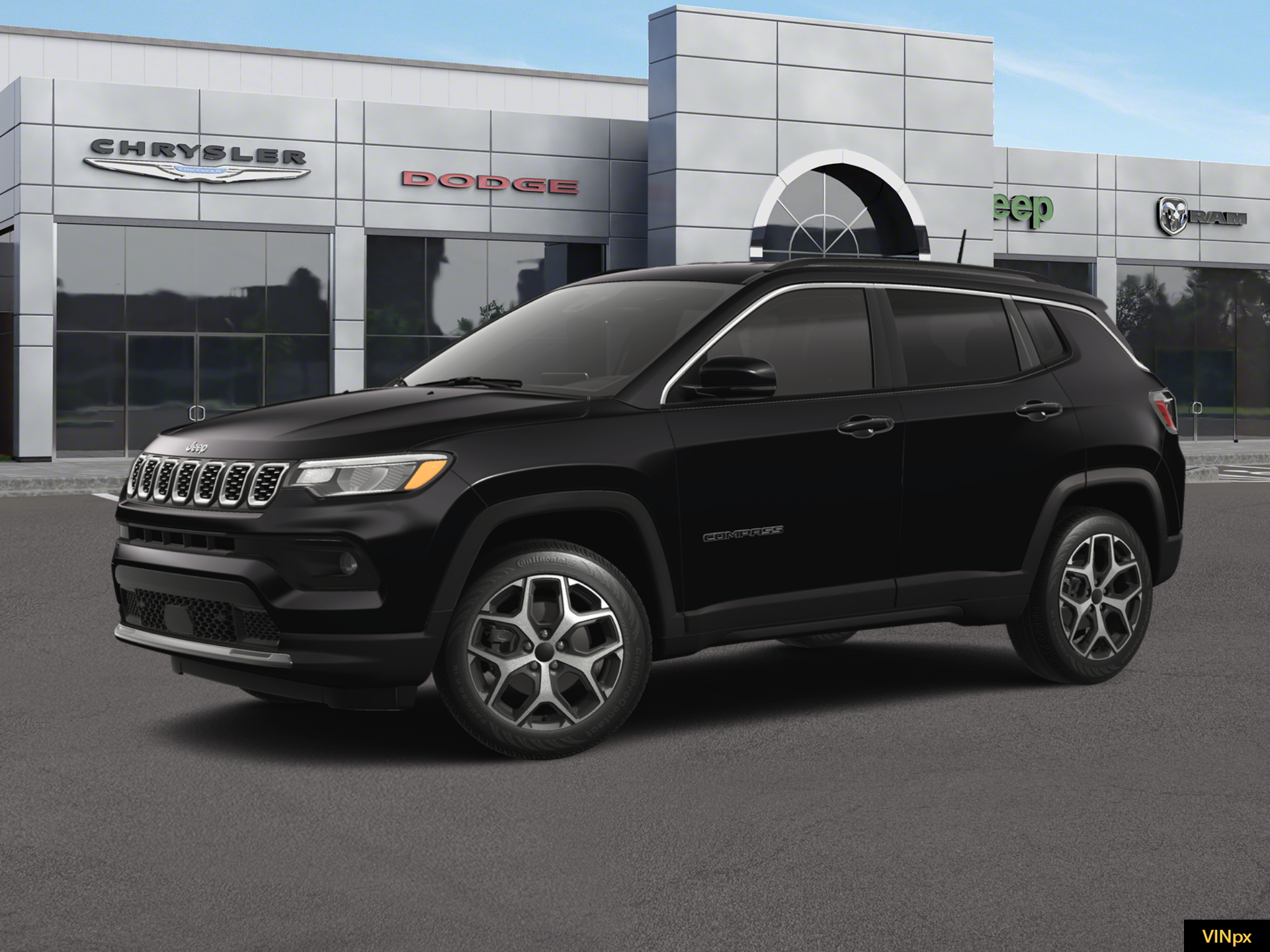 New 2026 Diamond Black Crystal Pearlcoat Jeep Limited image 2