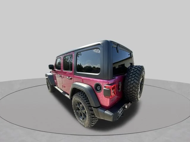 Used 2021 Red Jeep Unlimited Willys image 6