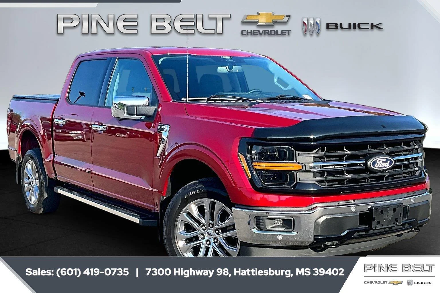 Used 2024 Rapid Red Metallic Tinted Clearcoat Ford XLT image 1