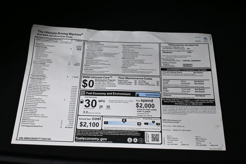 2026 BMW 2 Series 228 - Photo 38