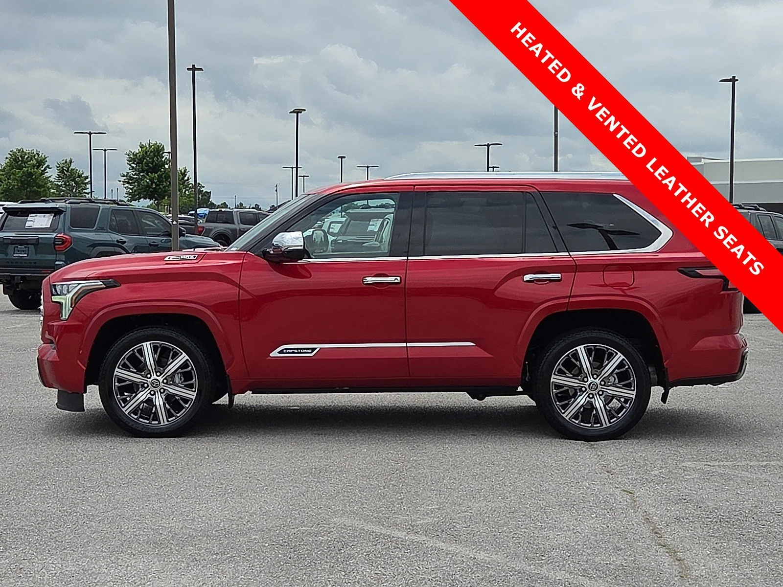 Used 2023 Supersonic Red Toyota Capstone image 3
