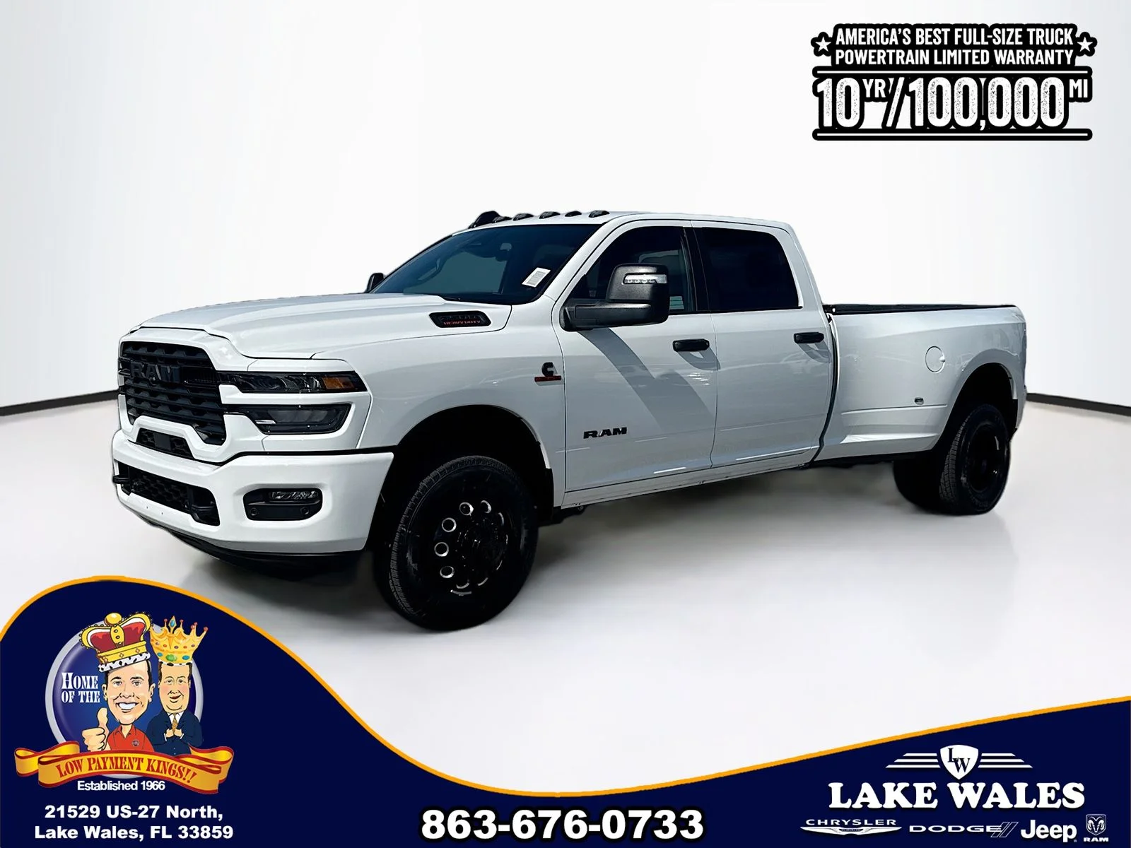 New 2026 Bright White Clear-Coat Exterior Paint RAM Big Horn image 2
