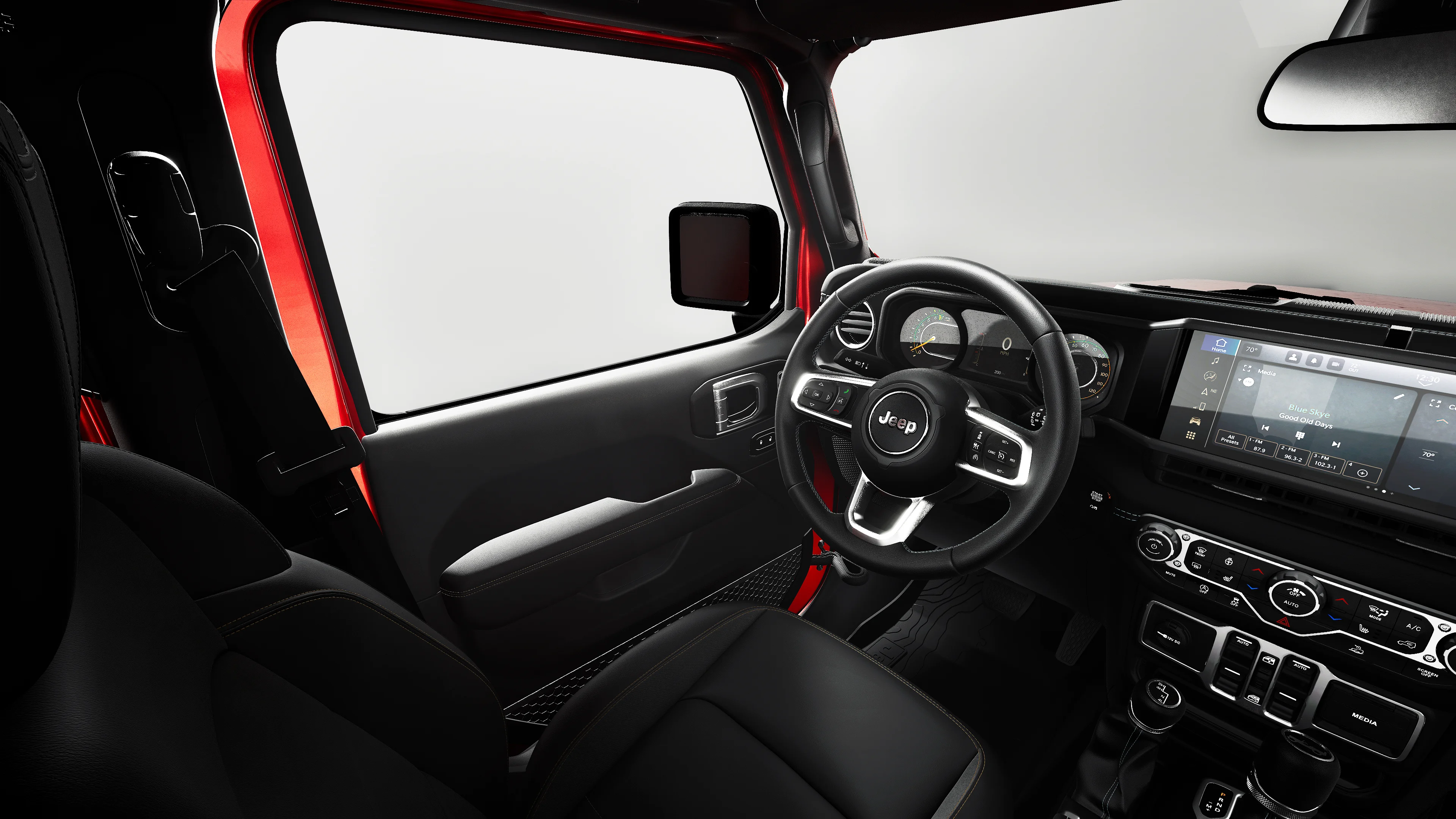 New 2027 Firecracker Red Clear-Coat Paint Jeep Sahara image 8