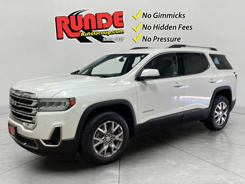 Used 2020 White Frost Tri-Coat GMC SLT image 1