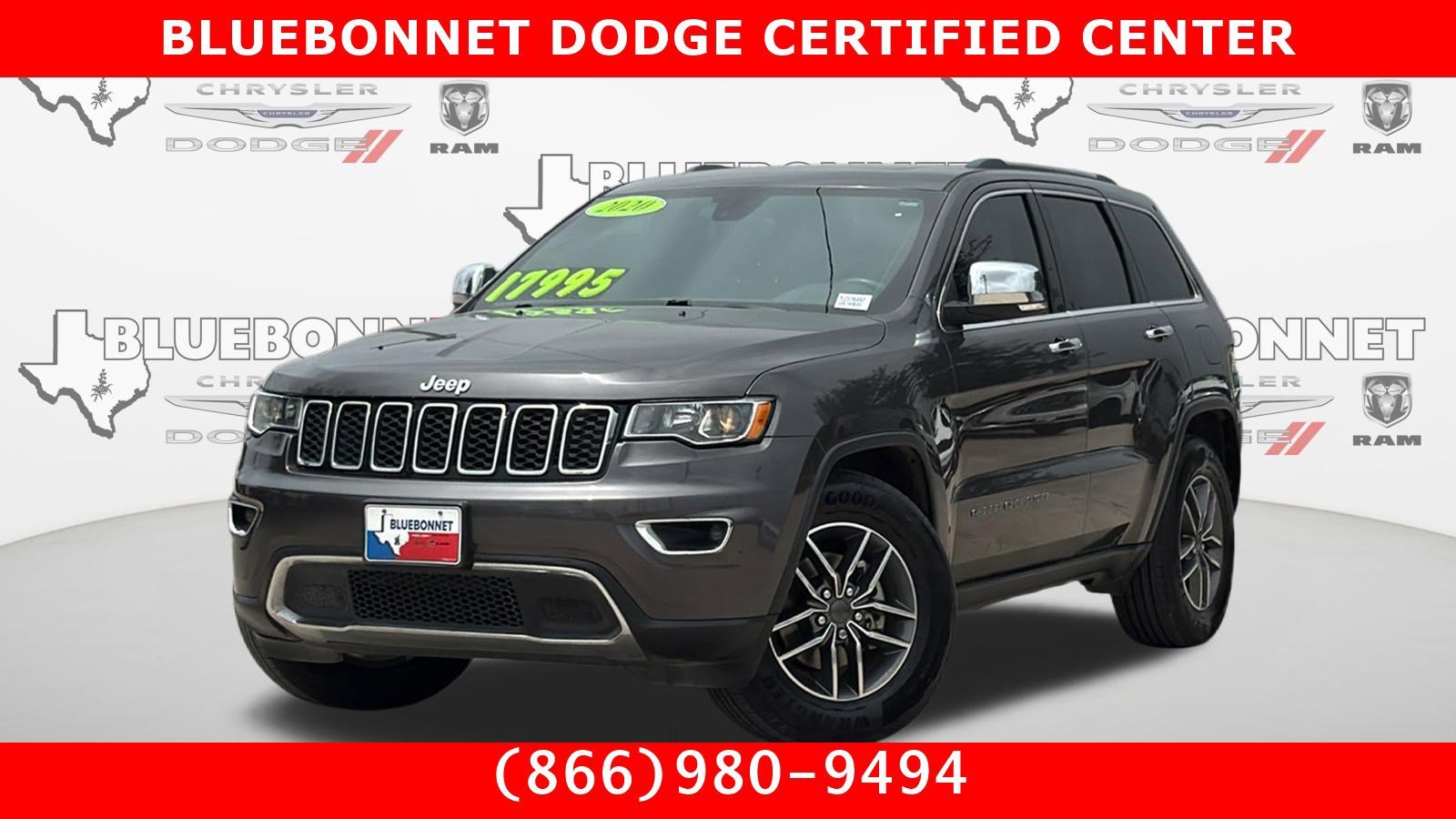 Used 2020 Granite Crystal Metallic Clearcoat Jeep Limited image 1