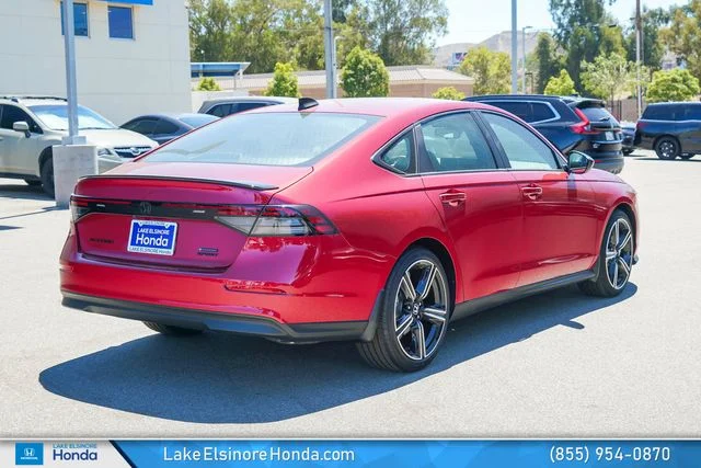 New 2026 Radiant Red Metallic Honda Sport Hybrid image 8