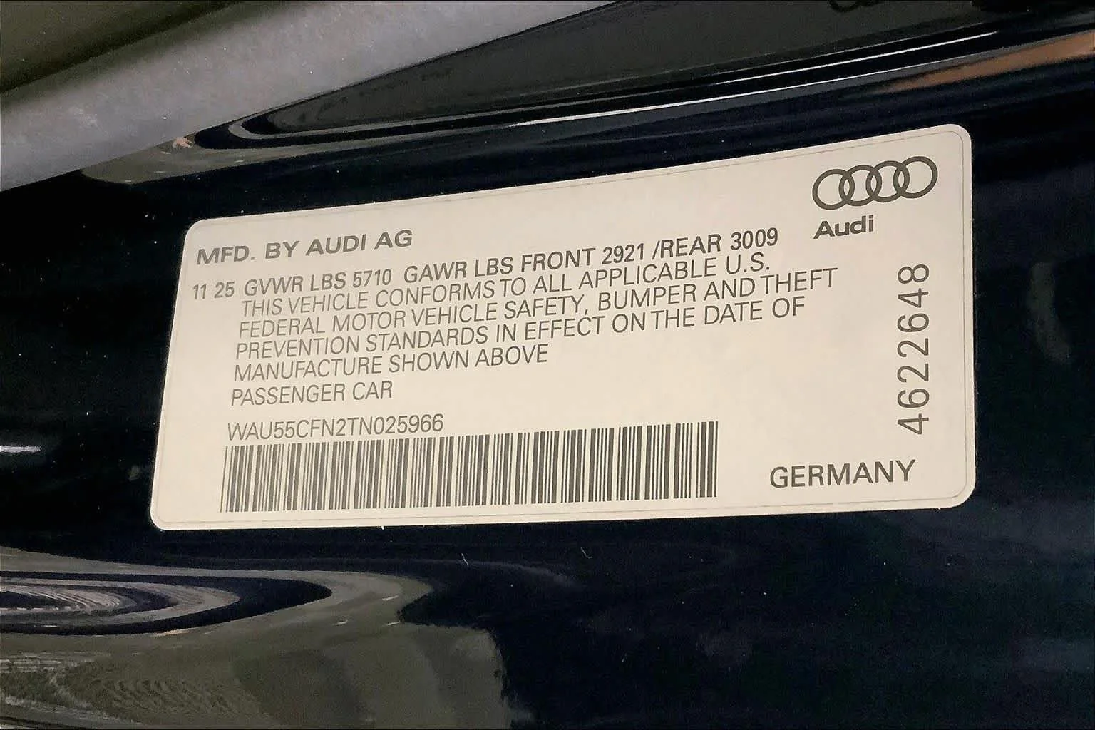 New 2026 Firmament Blue Audi Premium Plus image 18