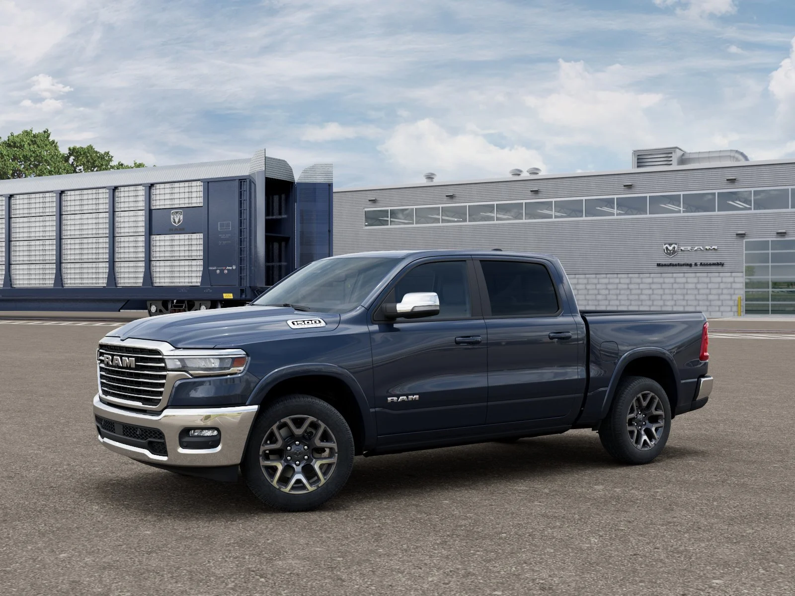 New 2026 Forged Blue Metallic Exterior Paint RAM LARAMIE image 1