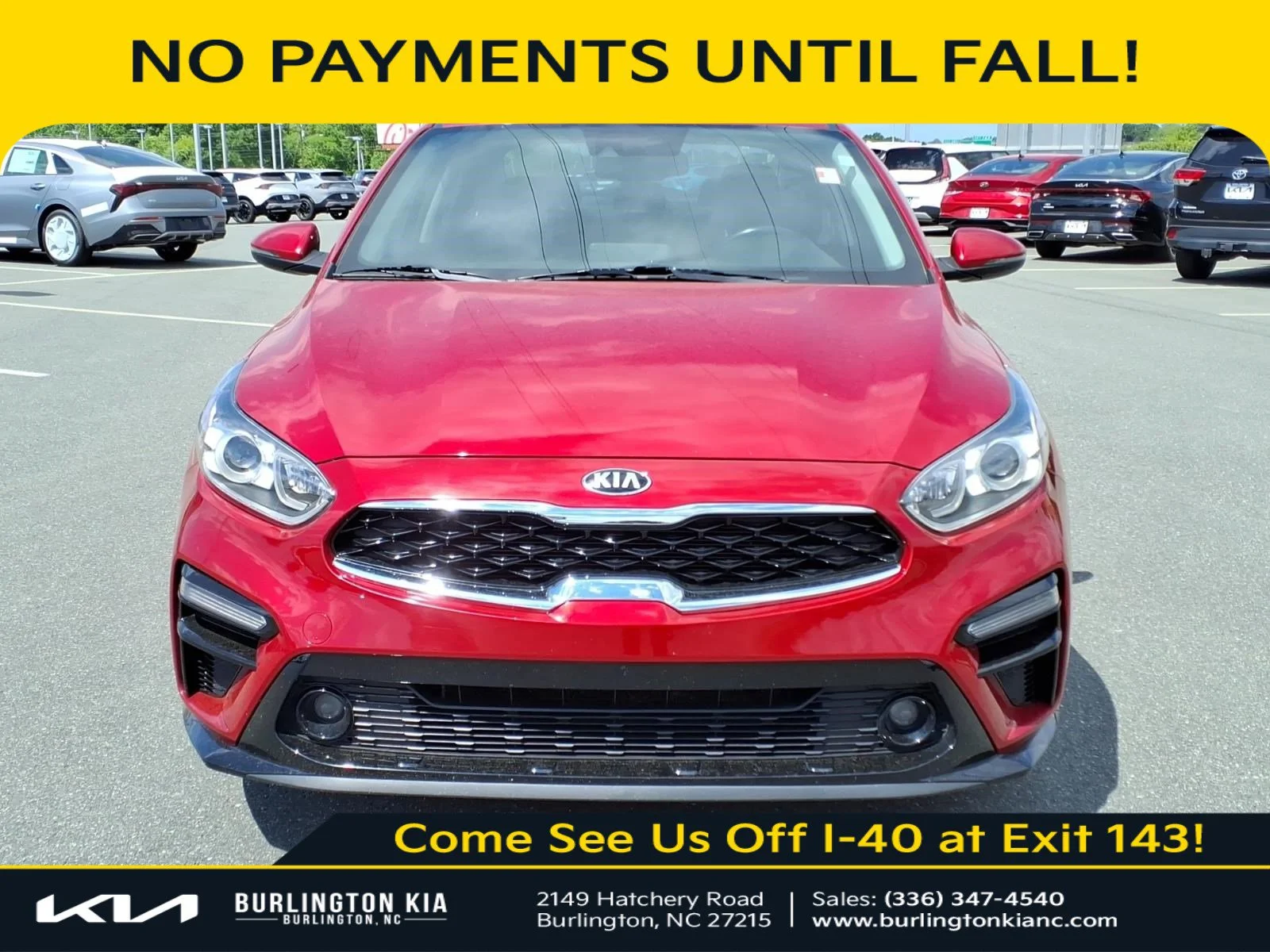 Certified 2021 Kia Forte EX with VIN 3KPF54AD8ME352597 for sale in Burlington, NC