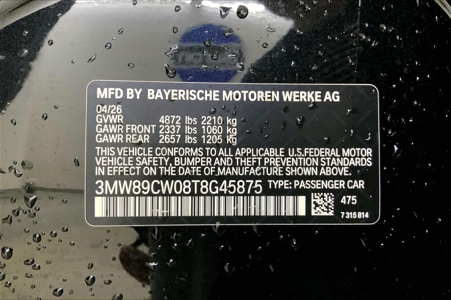 New 2026 Black Sapphire Metallic BMW 330i NA xDrive image 21